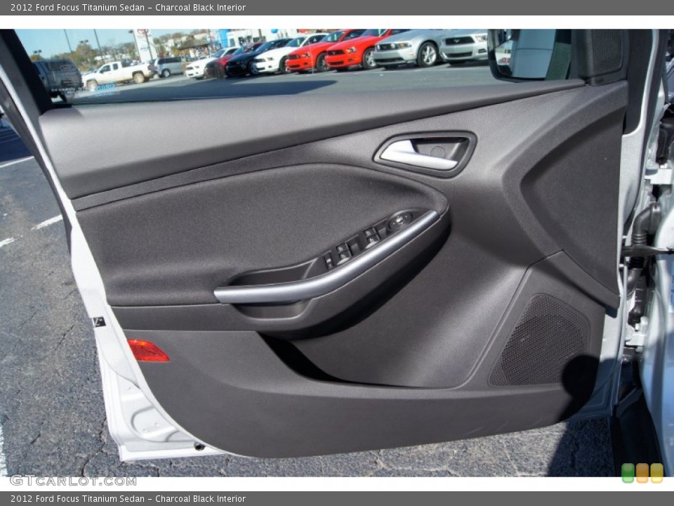 Charcoal Black Interior Door Panel for the 2012 Ford Focus Titanium Sedan #56471735
