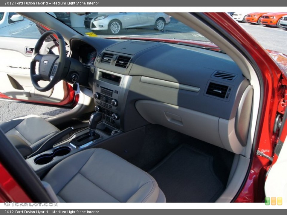 Medium Light Stone Interior Dashboard for the 2012 Ford Fusion Hybrid #56472332