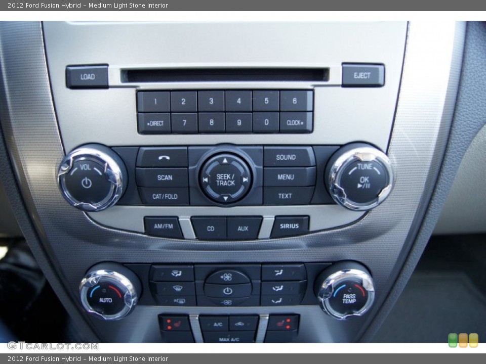 Medium Light Stone Interior Controls for the 2012 Ford Fusion Hybrid #56472473