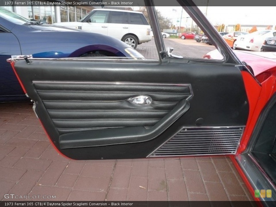 Black Interior Door Panel for the 1973 Ferrari 365 GTB/4 Daytona Spider Scaglietti Conversion #56472932