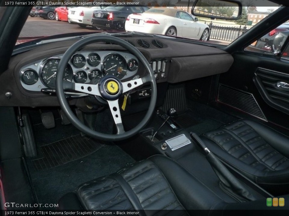 Black 1973 Ferrari 365 GTB/4 Interiors