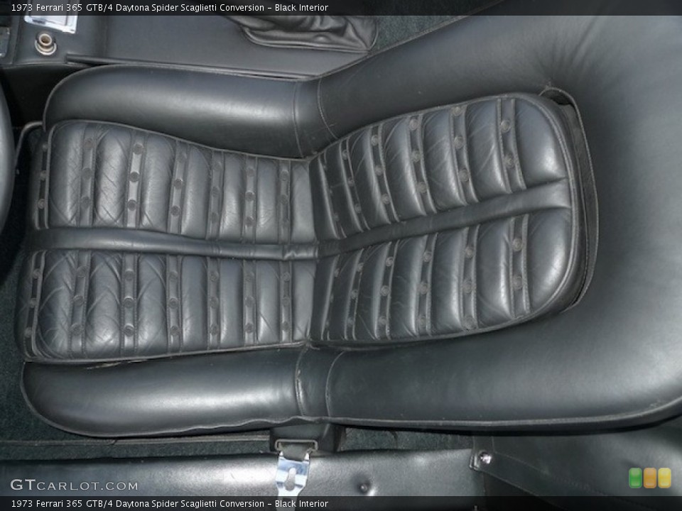 Black Interior Photo for the 1973 Ferrari 365 GTB/4 Daytona Spider Scaglietti Conversion #56472983