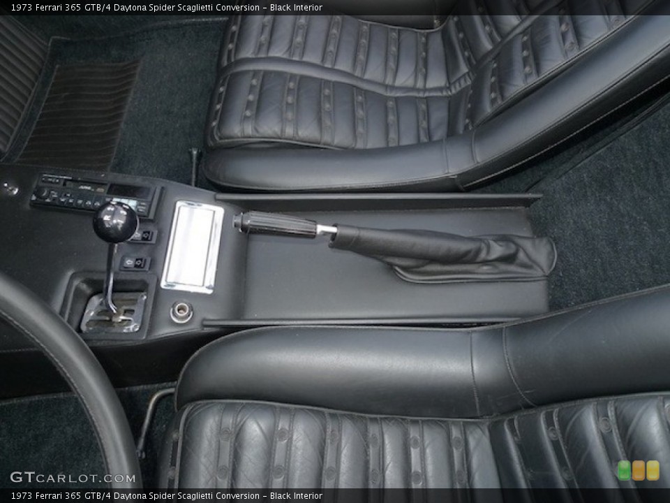 Black Interior Photo for the 1973 Ferrari 365 GTB/4 Daytona Spider Scaglietti Conversion #56472992