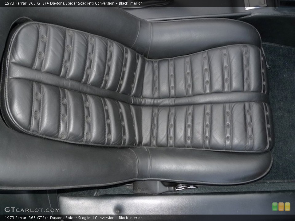 Black Interior Photo for the 1973 Ferrari 365 GTB/4 Daytona Spider Scaglietti Conversion #56473103