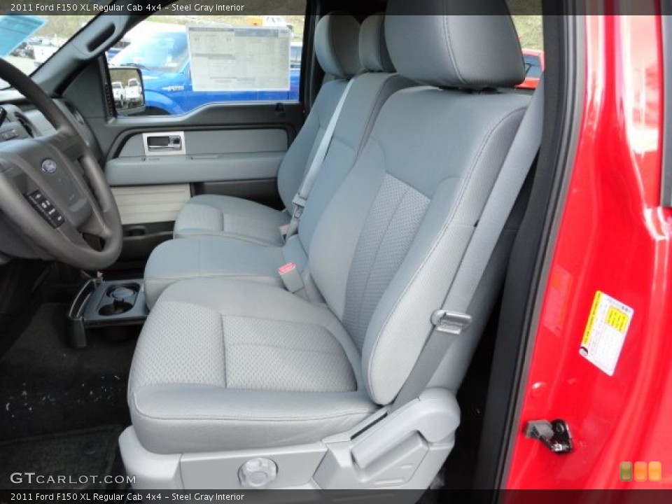 Steel Gray Interior Photo for the 2011 Ford F150 XL Regular Cab 4x4 #56473164