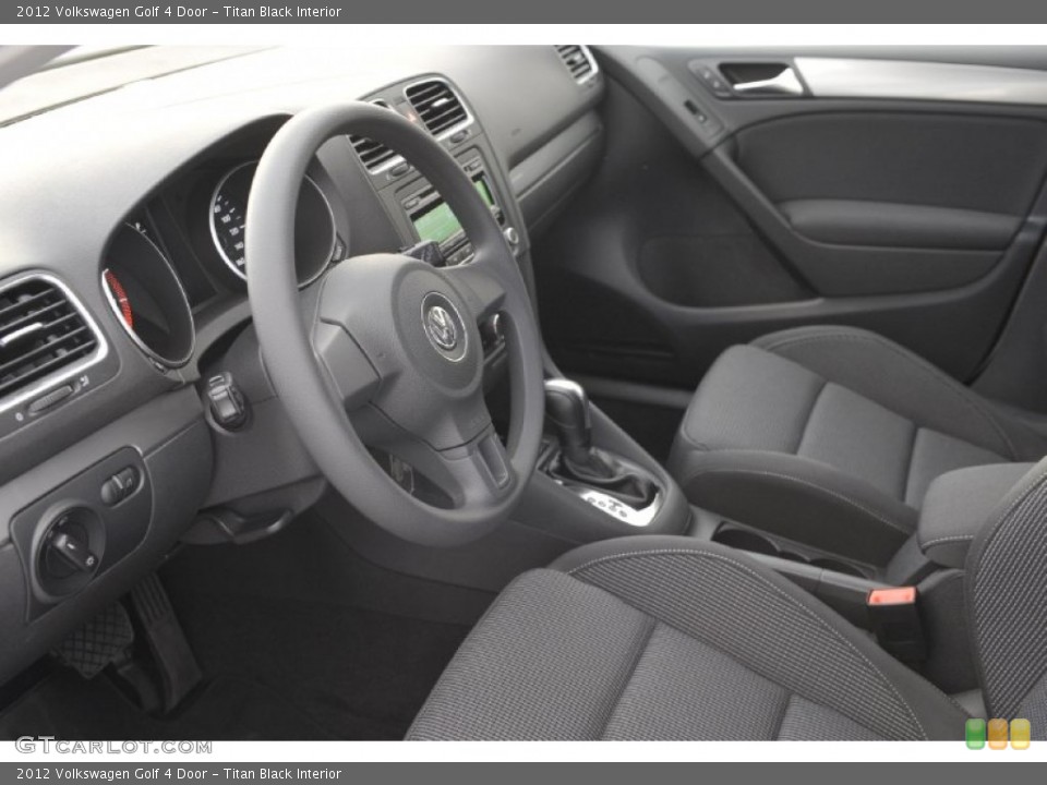 Titan Black Interior Photo for the 2012 Volkswagen Golf 4 Door #56479012