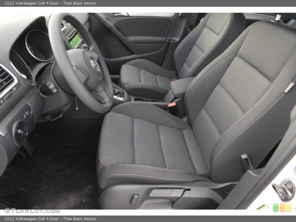 Titan Black Interior Photo for the 2012 Volkswagen Golf 4 Door #56479023