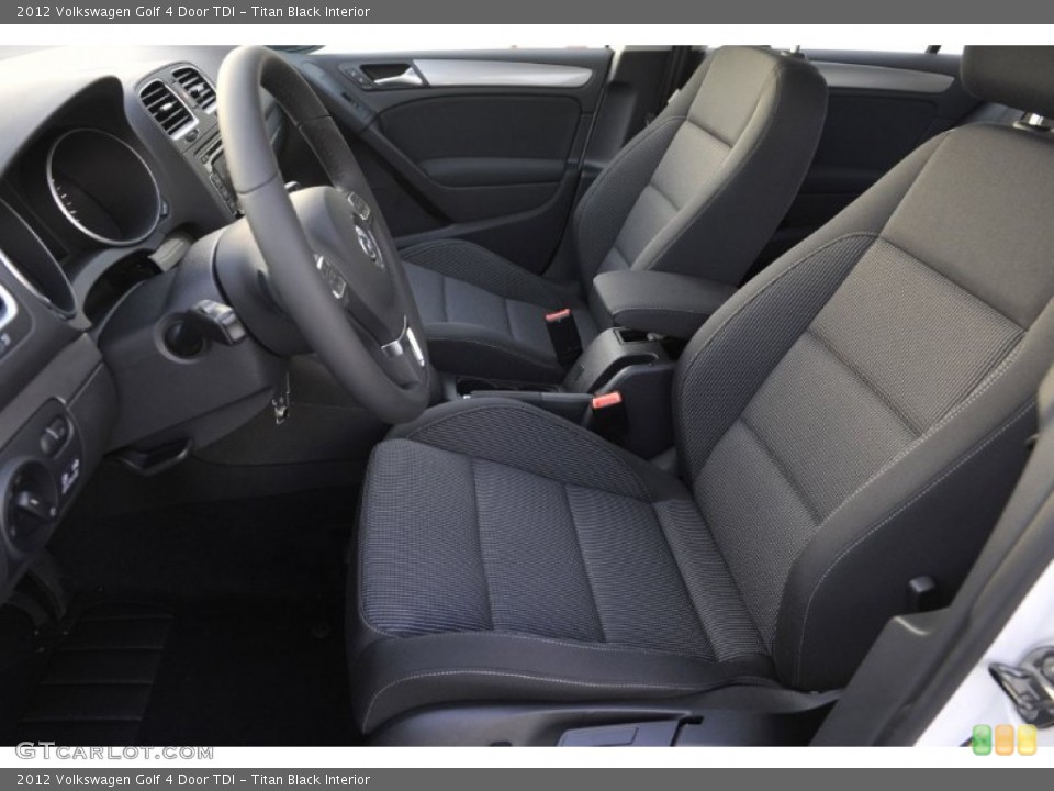 Titan Black Interior Photo for the 2012 Volkswagen Golf 4 Door TDI #56479533