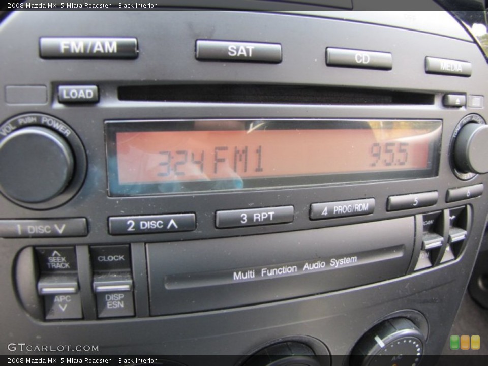 Black Interior Controls for the 2008 Mazda MX-5 Miata Roadster #56482919