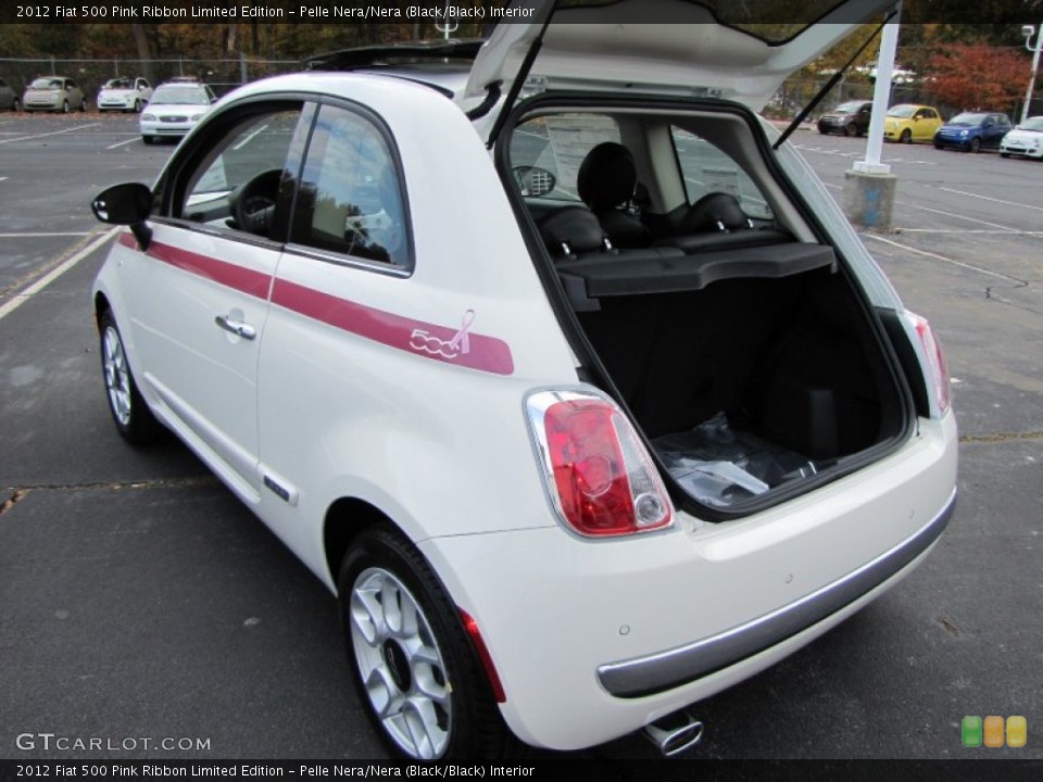 Pelle Nera/Nera (Black/Black) Interior Trunk for the 2012 Fiat 500 Pink Ribbon Limited Edition #56483013