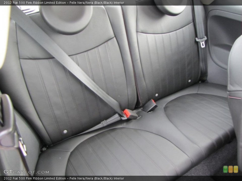 Pelle Nera/Nera (Black/Black) Interior Photo for the 2012 Fiat 500 Pink Ribbon Limited Edition #56483151