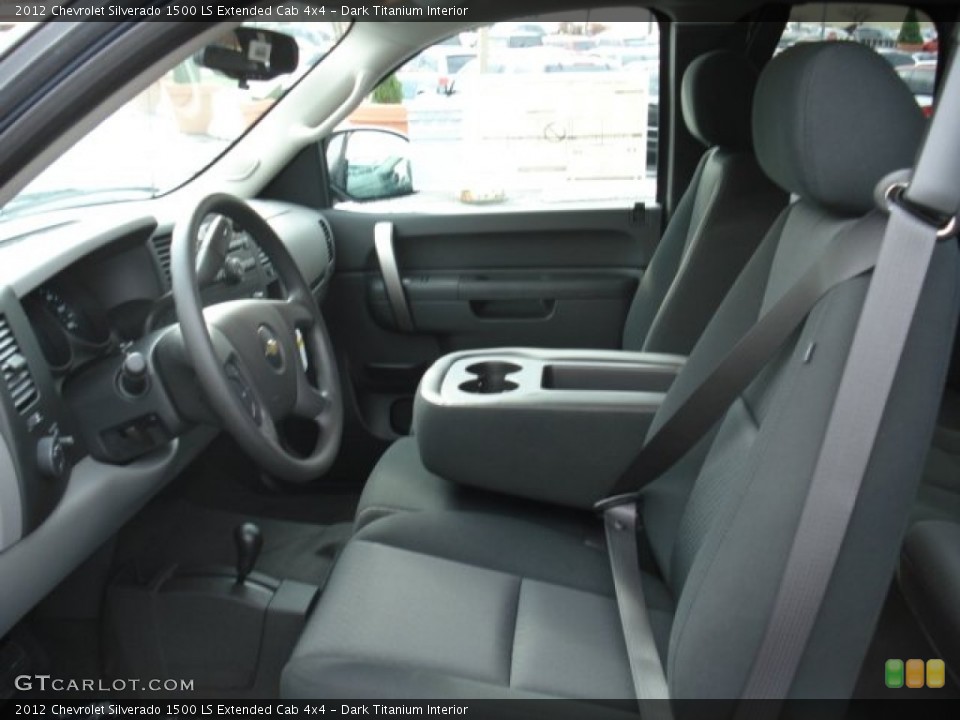 Dark Titanium Interior Photo for the 2012 Chevrolet Silverado 1500 LS Extended Cab 4x4 #56483446
