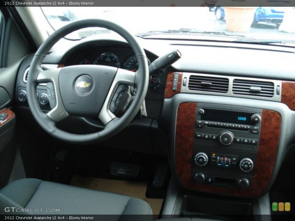 Ebony Interior Dashboard for the 2012 Chevrolet Avalanche LS 4x4 #56484105