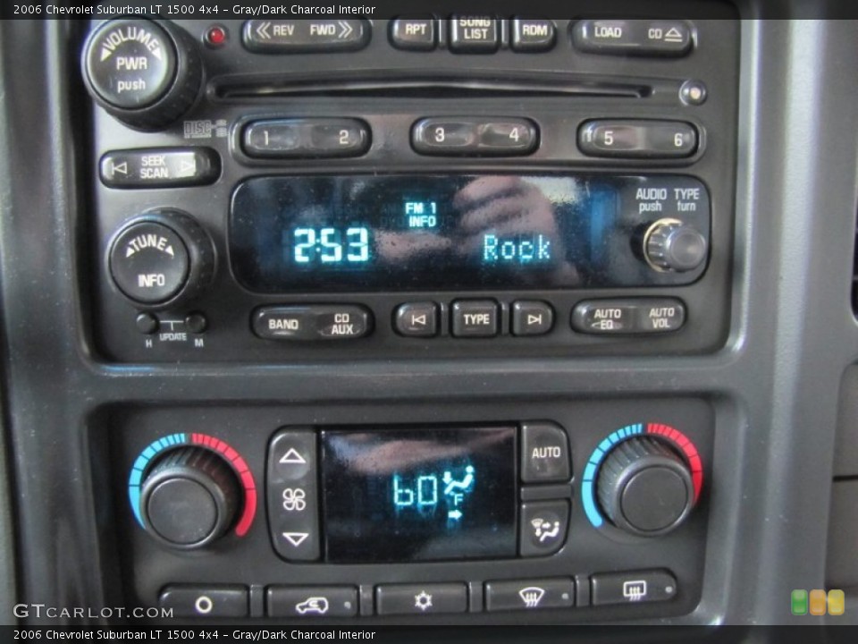 Gray/Dark Charcoal Interior Controls for the 2006 Chevrolet Suburban LT 1500 4x4 #56484489