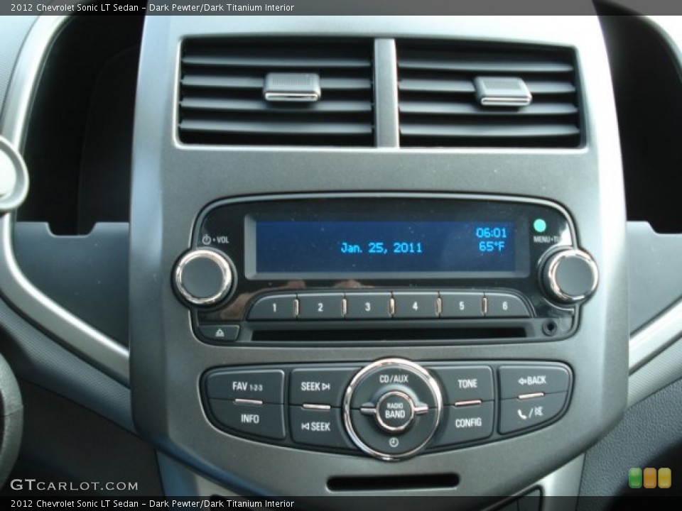 Dark Pewter/Dark Titanium Interior Controls for the 2012 Chevrolet Sonic LT Sedan #56485393
