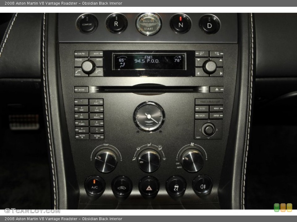 Obsidian Black Interior Controls for the 2008 Aston Martin V8 Vantage Roadster #56486098