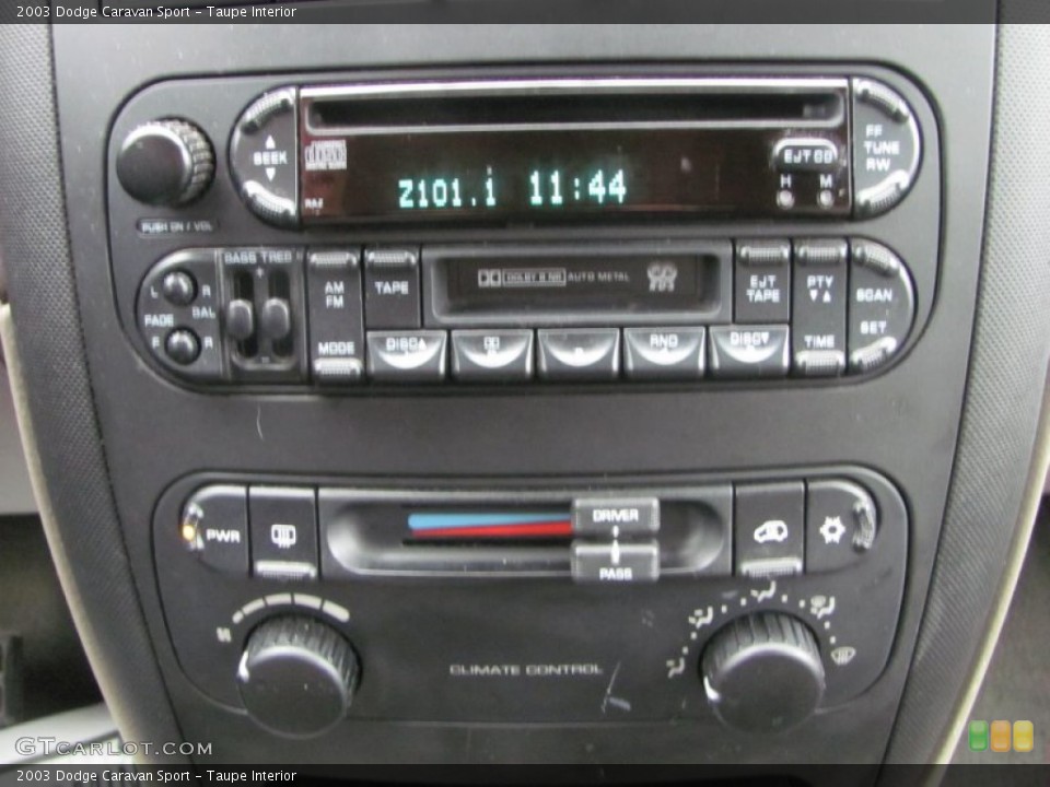 Taupe Interior Controls for the 2003 Dodge Caravan Sport #56486211