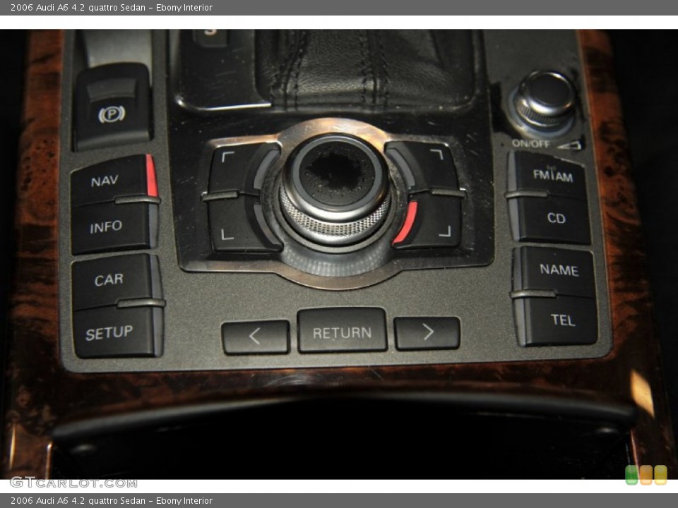 Ebony Interior Controls for the 2006 Audi A6 4.2 quattro Sedan #56486502