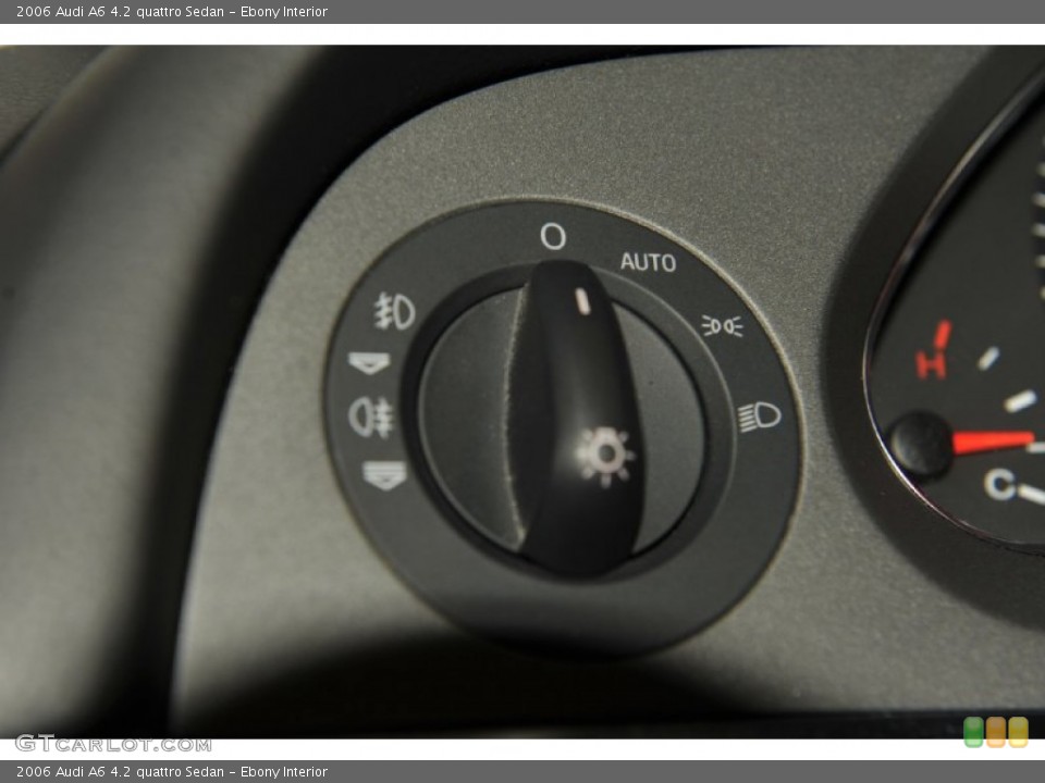 Ebony Interior Controls for the 2006 Audi A6 4.2 quattro Sedan #56486553