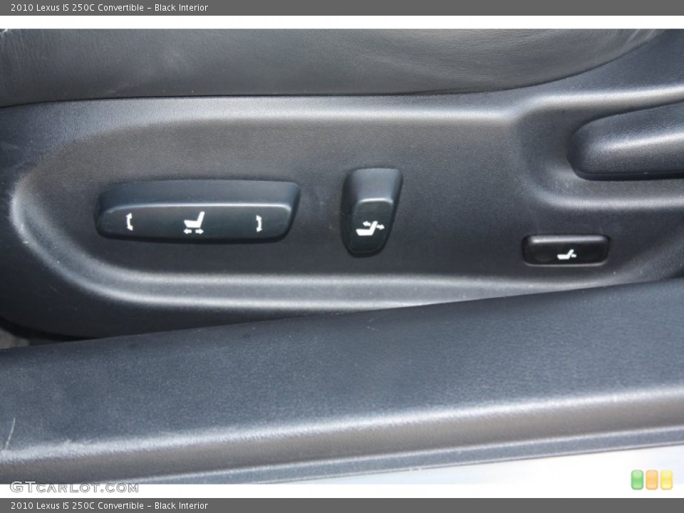 Black Interior Controls for the 2010 Lexus IS 250C Convertible #56489005
