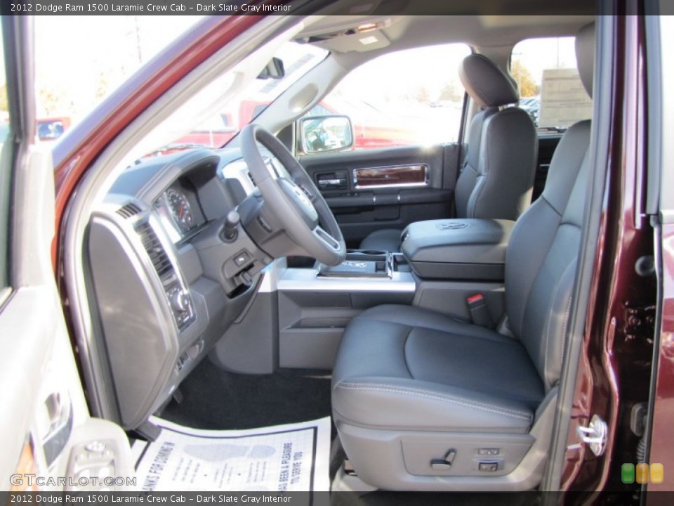 Dark Slate Gray Interior Photo for the 2012 Dodge Ram 1500 Laramie Crew Cab #56489054