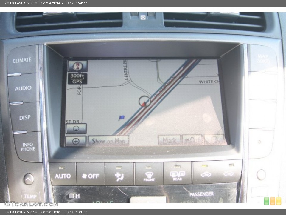 Black Interior Navigation for the 2010 Lexus IS 250C Convertible #56489061