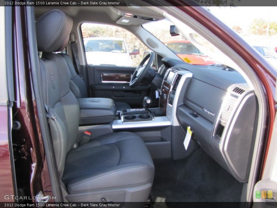 Dark Slate Gray Interior Photo for the 2012 Dodge Ram 1500 Laramie Crew Cab #56489077