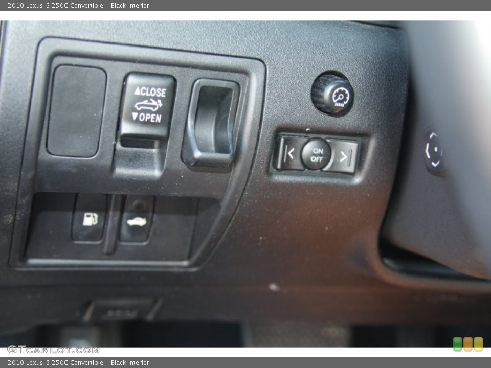 Black Interior Controls for the 2010 Lexus IS 250C Convertible #56489135