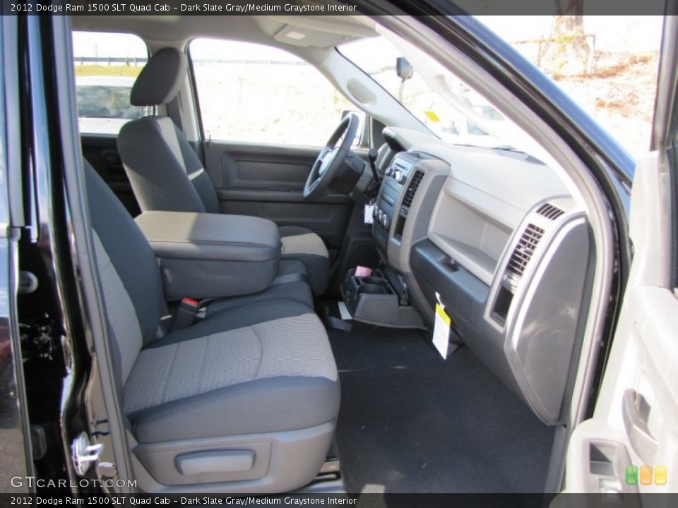 Dark Slate Gray/Medium Graystone Interior Photo for the 2012 Dodge Ram 1500 SLT Quad Cab #56489310