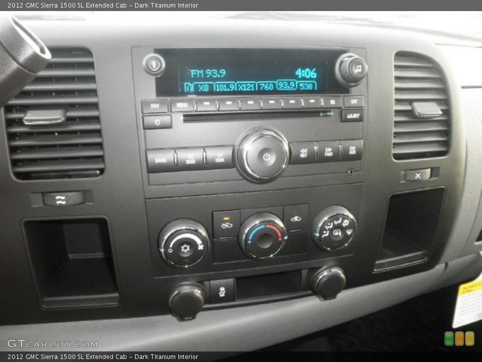 Dark Titanium Interior Controls for the 2012 GMC Sierra 1500 SL Extended Cab #56489511