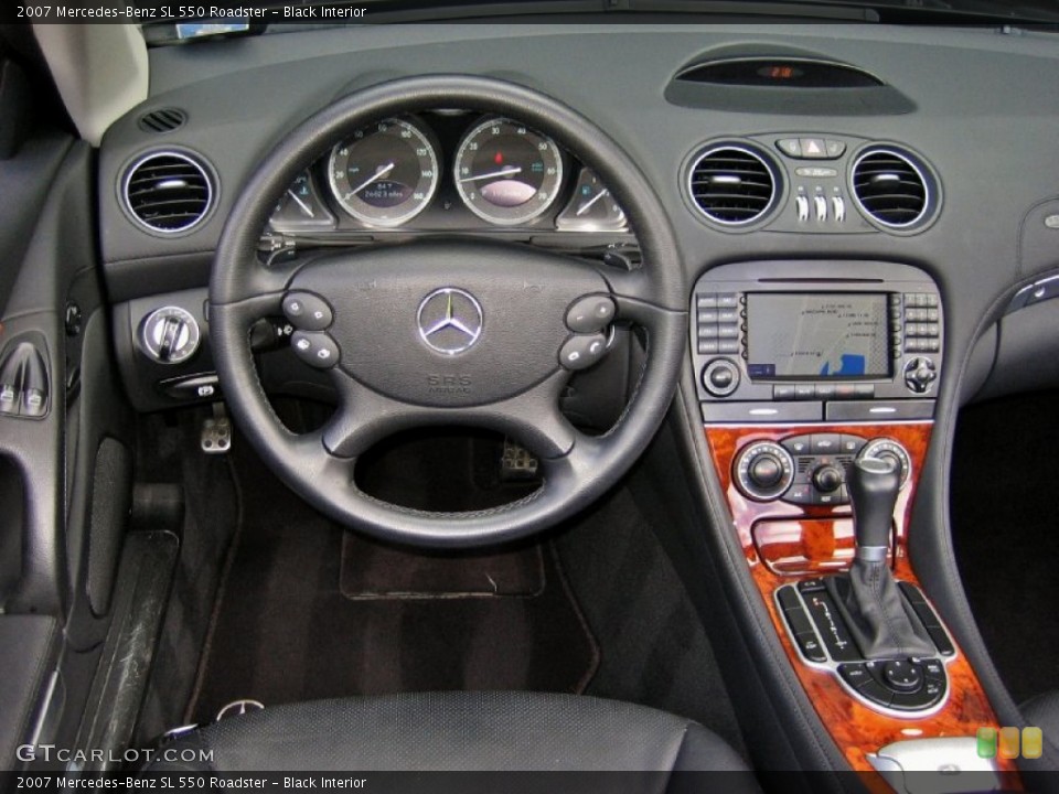 Black Interior Dashboard for the 2007 Mercedes-Benz SL 550 Roadster #56490165