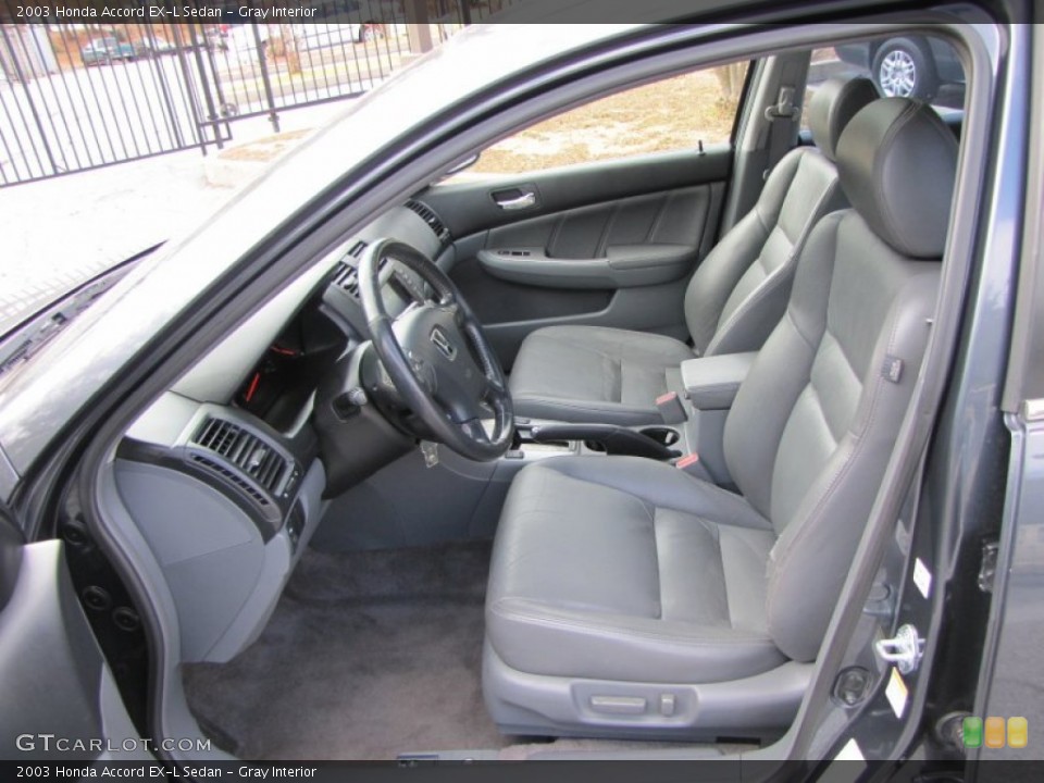 Gray Interior Photo for the 2003 Honda Accord EX-L Sedan #56492391