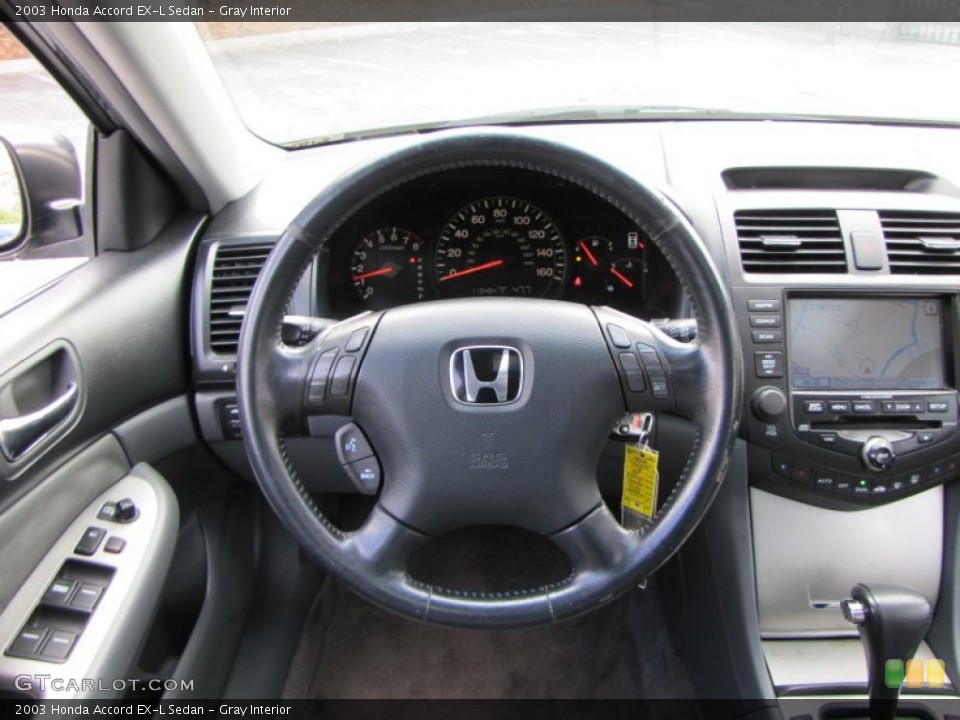 Gray Interior Steering Wheel for the 2003 Honda Accord EX-L Sedan #56492436