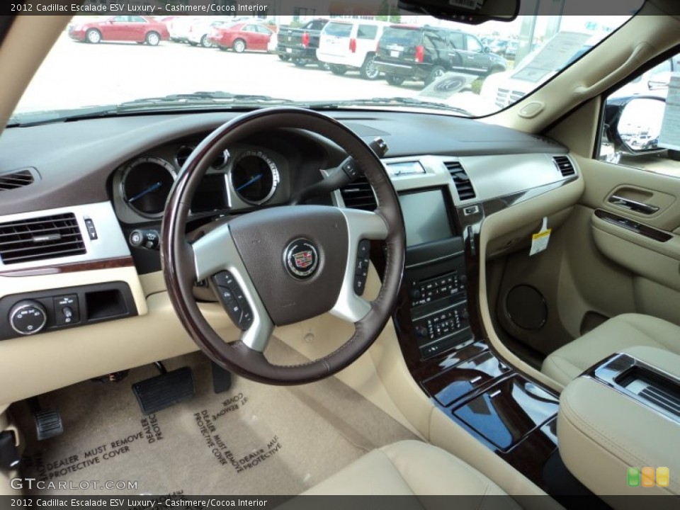 Cashmere/Cocoa Interior Dashboard for the 2012 Cadillac Escalade ESV Luxury #56496927