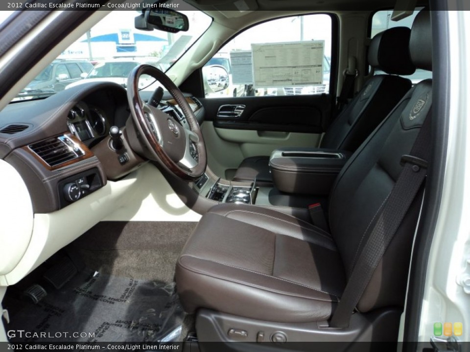 Cocoa/Light Linen Interior Photo for the 2012 Cadillac Escalade Platinum #56497192