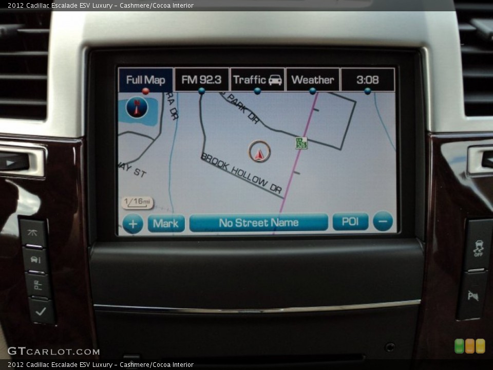 Cashmere/Cocoa Interior Navigation for the 2012 Cadillac Escalade ESV Luxury #56497490