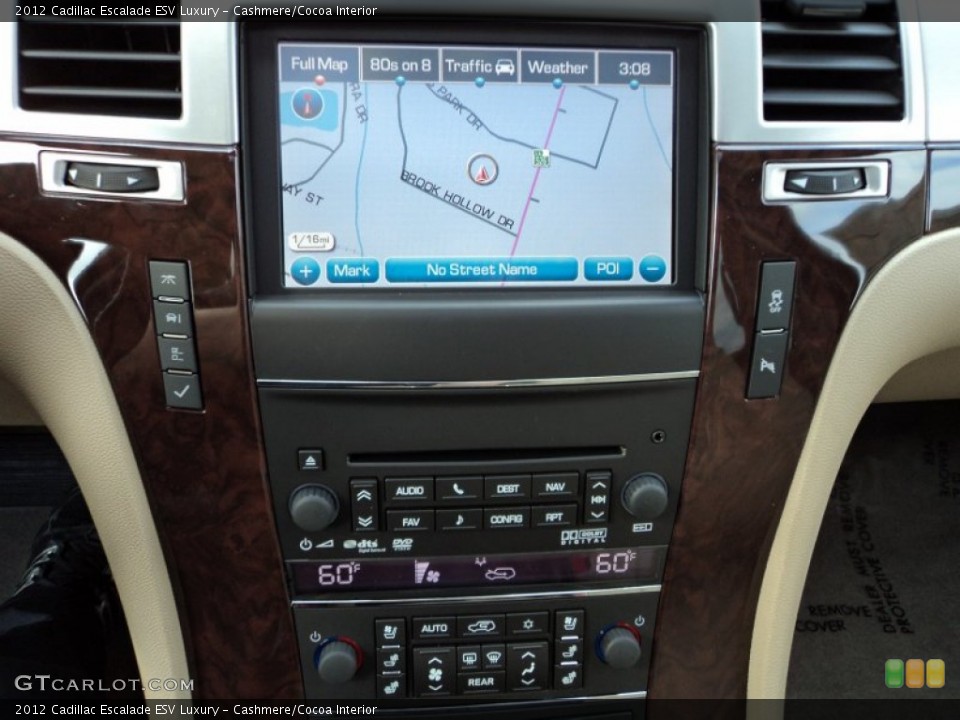 Cashmere/Cocoa Interior Navigation for the 2012 Cadillac Escalade ESV Luxury #56497509