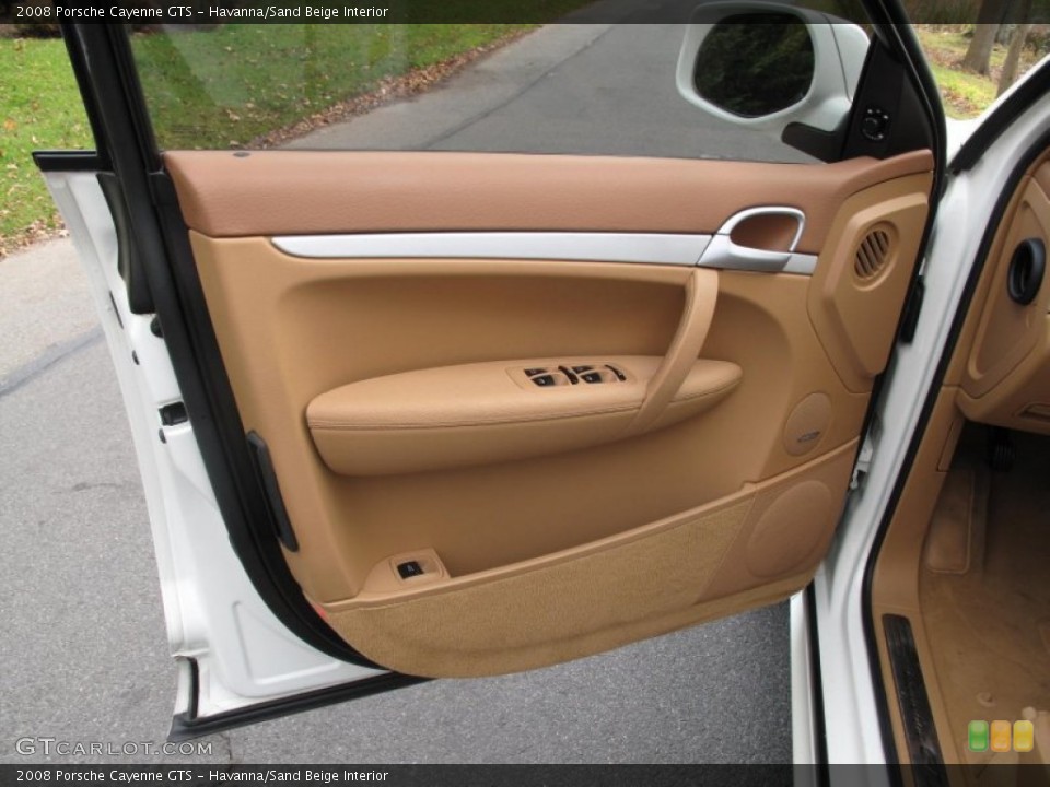 Havanna/Sand Beige Interior Door Panel for the 2008 Porsche Cayenne GTS #56500413