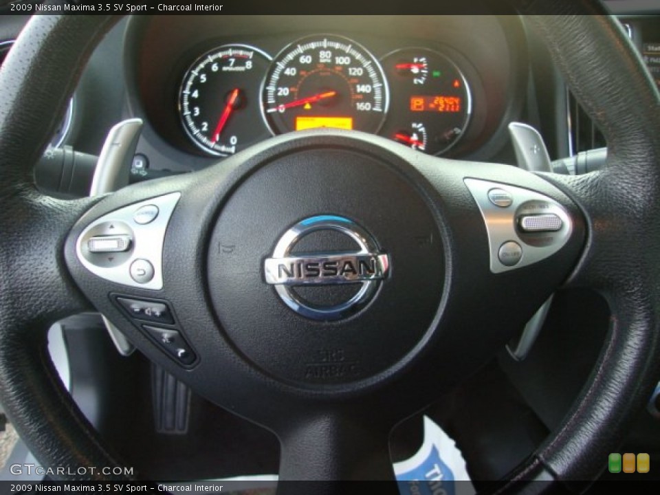 Charcoal Interior Steering Wheel for the 2009 Nissan Maxima 3.5 SV Sport #56500890