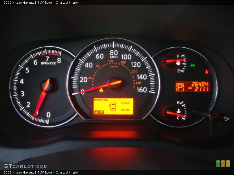 Charcoal Interior Gauges for the 2009 Nissan Maxima 3.5 SV Sport #56500896