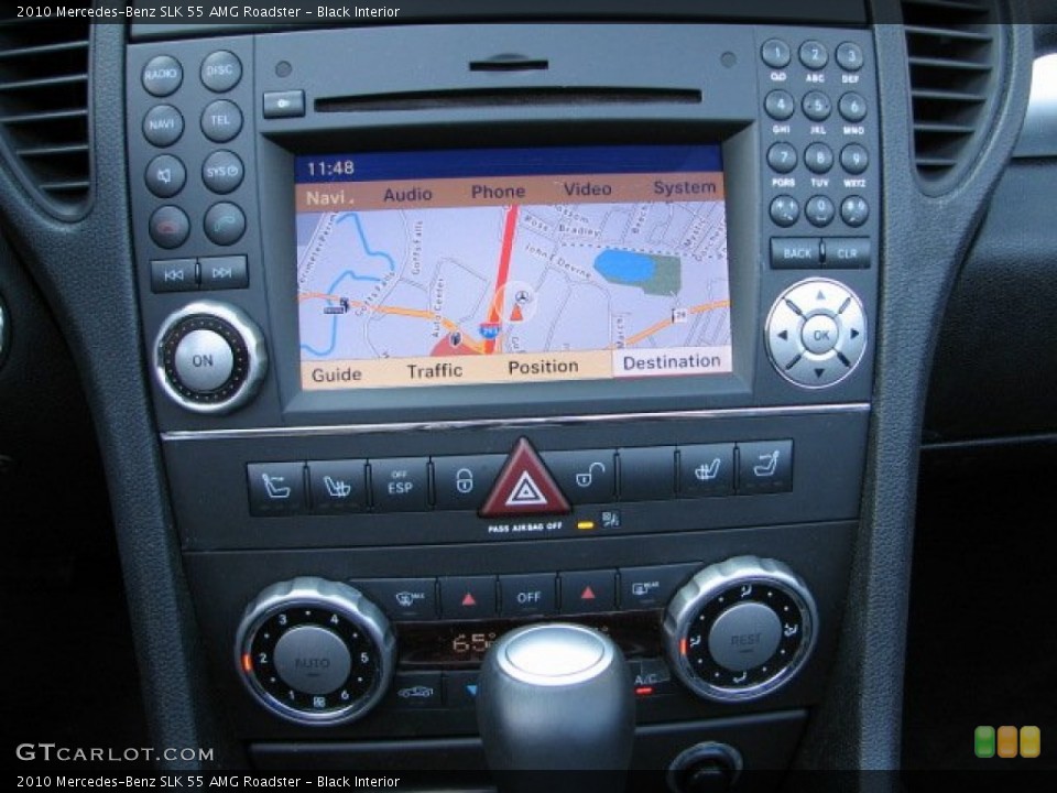 Black Interior Navigation for the 2010 Mercedes-Benz SLK 55 AMG Roadster #56501700