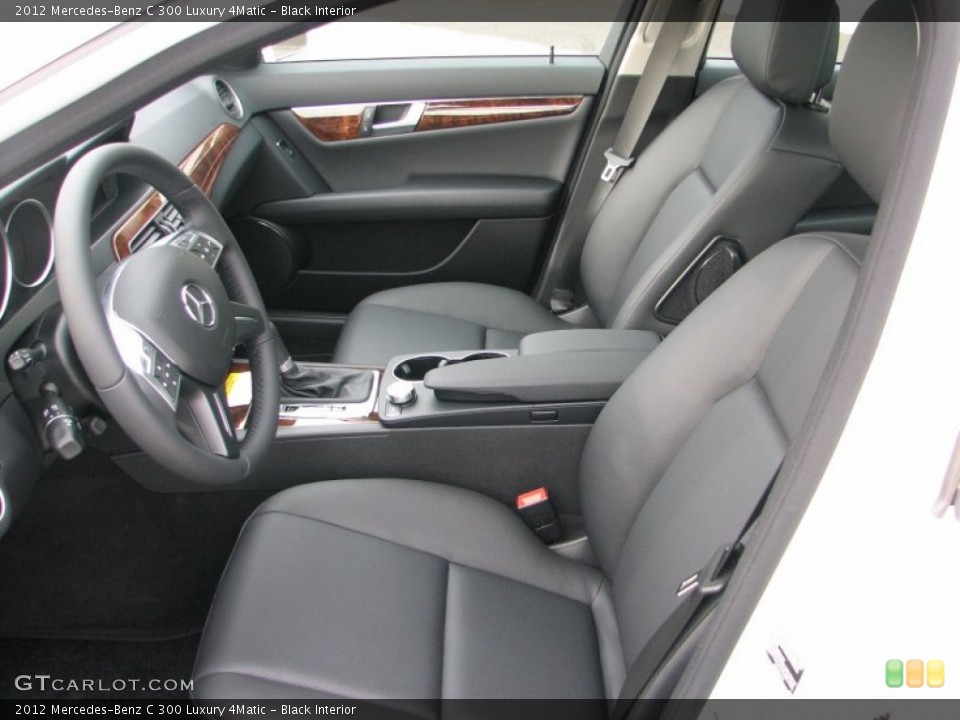 Black Interior Photo for the 2012 Mercedes-Benz C 300 Luxury 4Matic #56502096