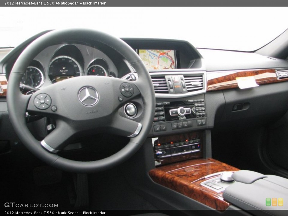 Black Interior Dashboard for the 2012 Mercedes-Benz E 550 4Matic Sedan #56502168