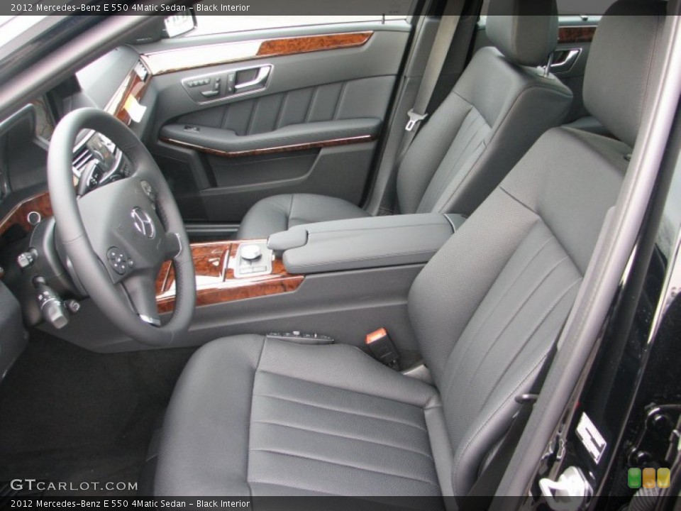 Black Interior Photo for the 2012 Mercedes-Benz E 550 4Matic Sedan #56502177
