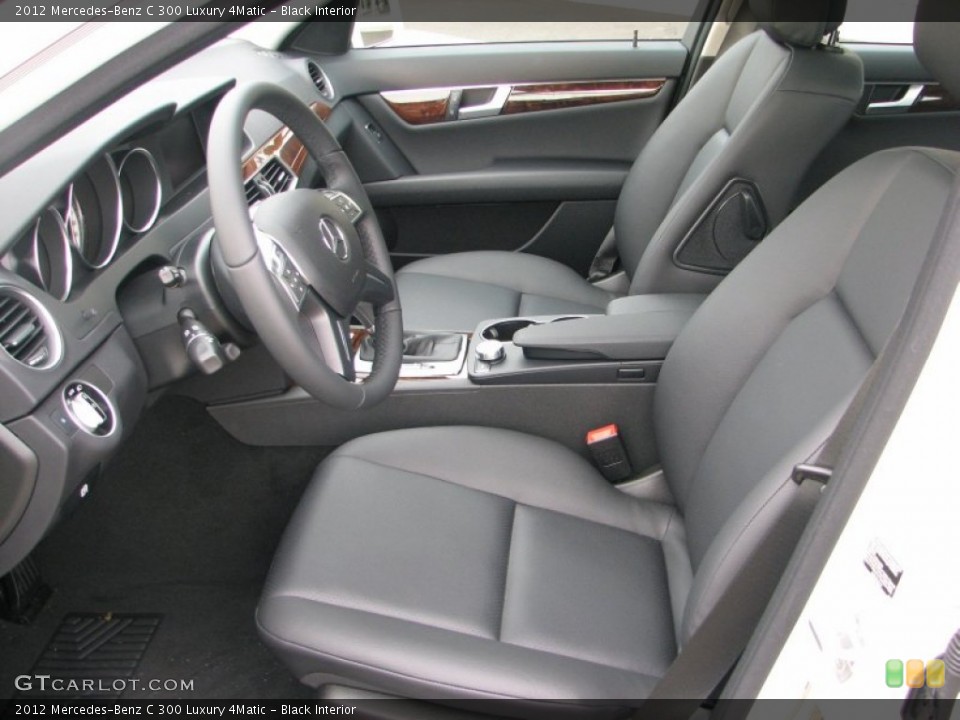 Black Interior Photo for the 2012 Mercedes-Benz C 300 Luxury 4Matic #56502279