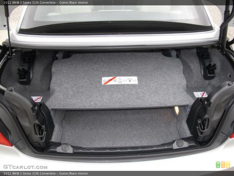 Oyster/Black Interior Trunk for the 2012 BMW 3 Series 328i Convertible #56504325