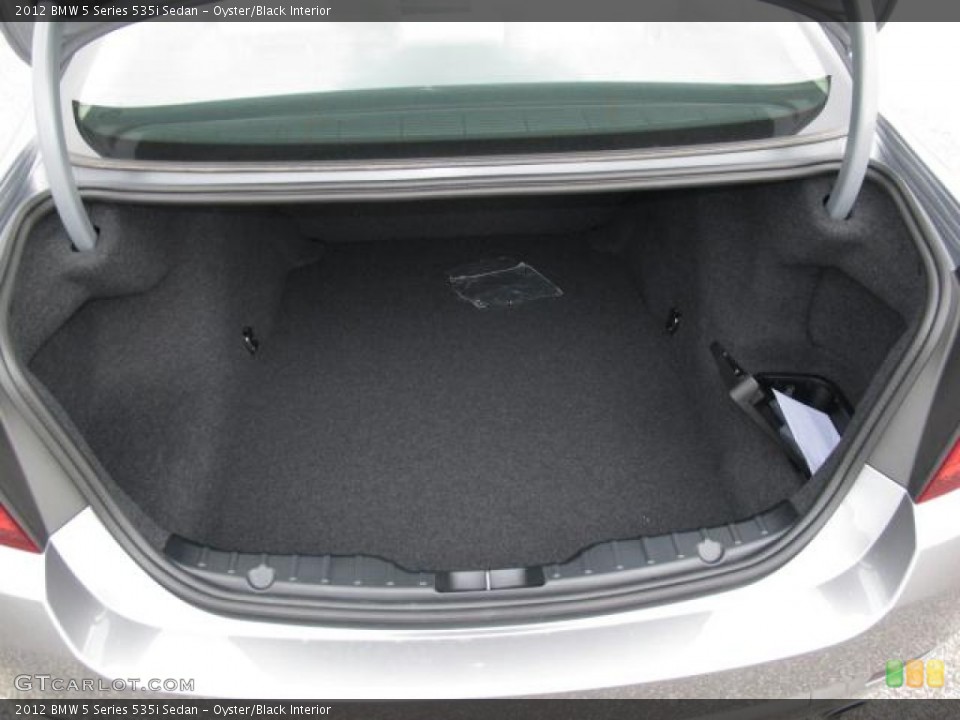 Oyster/Black Interior Trunk for the 2012 BMW 5 Series 535i Sedan #56504529