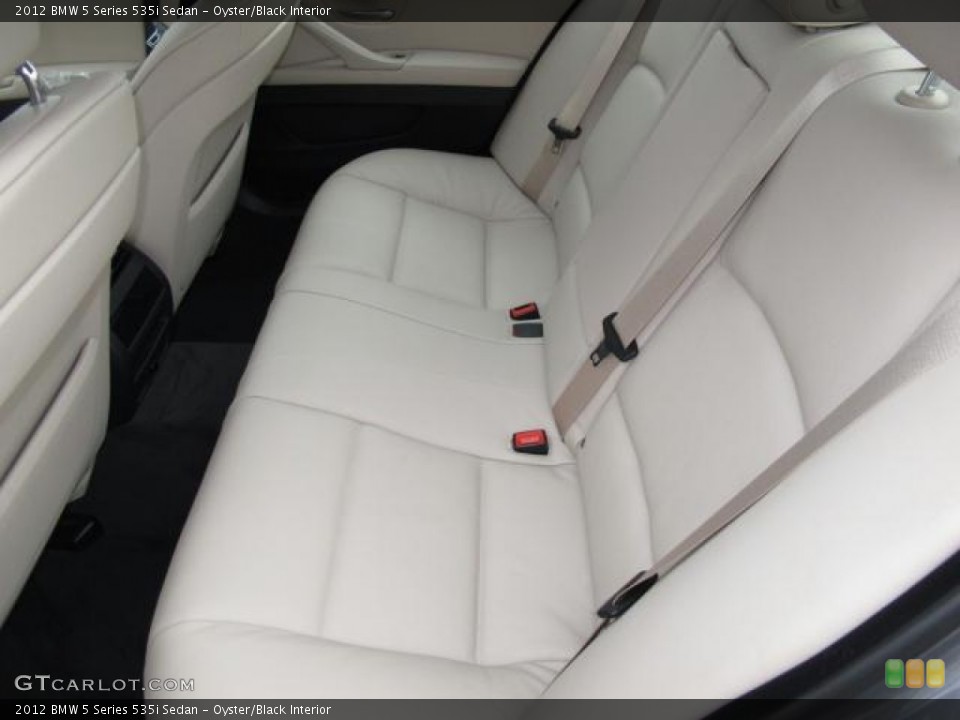 Oyster/Black Interior Photo for the 2012 BMW 5 Series 535i Sedan #56504545