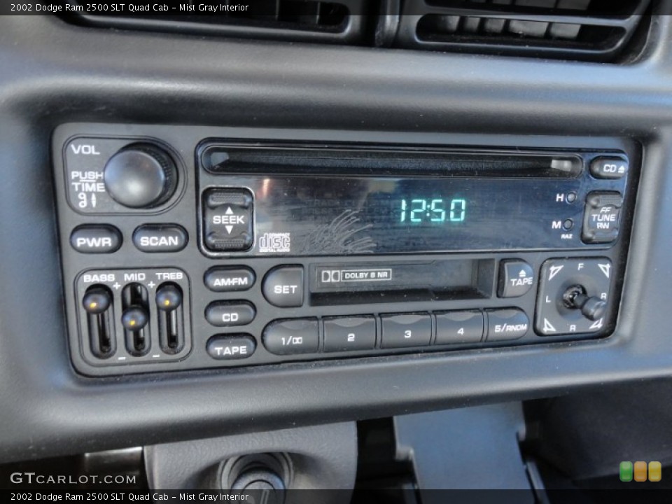 Mist Gray Interior Audio System for the 2002 Dodge Ram 2500 SLT Quad Cab #56508039