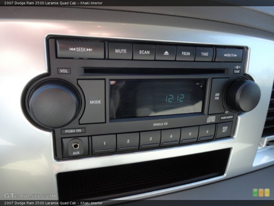 Khaki Interior Audio System for the 2007 Dodge Ram 3500 Laramie Quad Cab #56508274